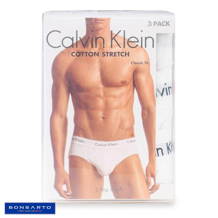 Calvin Klein Beyaz Briefs 3'lü paket (Beyaz Lastikli)