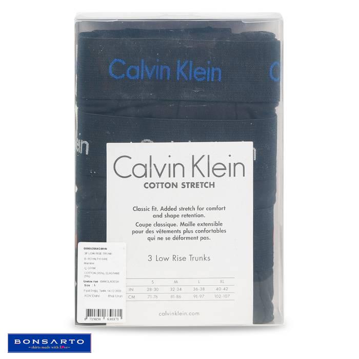 Calvin Klein Siyah Low Rise Trunk 3'lü paket **Beden: M