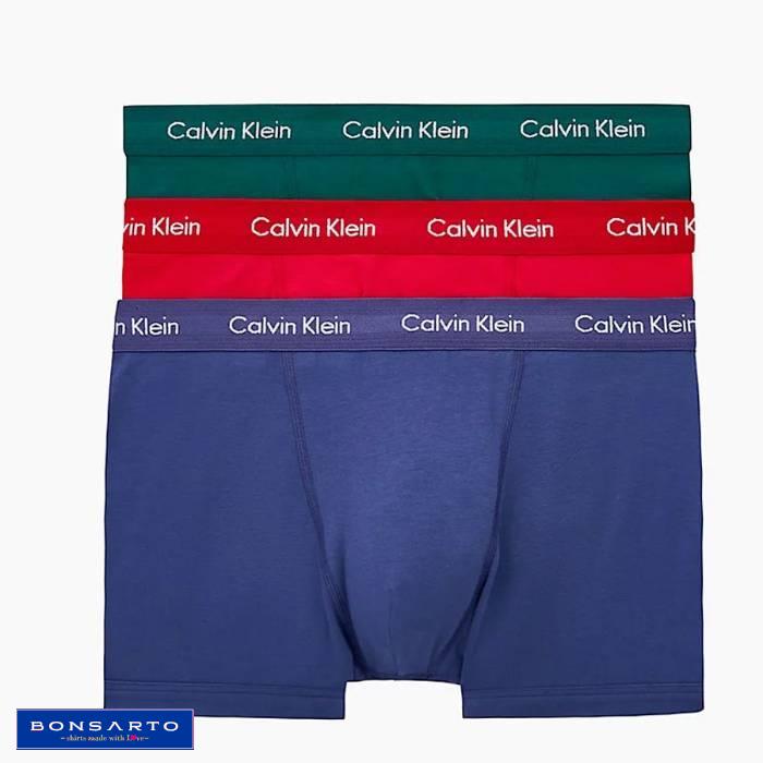 Calvin Klein Trunk 3'lü paket (Yeşil, Mavi, Kırmızı) **Beden: XL