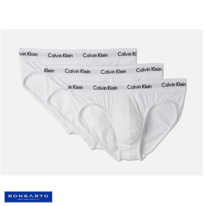 Calvin Klein Beyaz Briefs 3'lü paket (Beyaz Lastikli)